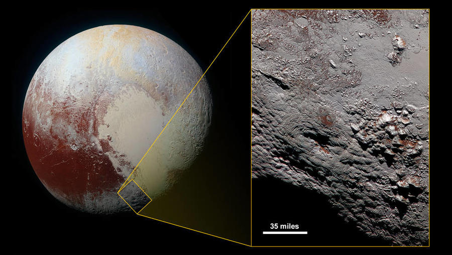 Космическое агентство NASA опубликовало снимок криовулкана на Плутоне Космическое агентство NASA опубликовало снимок криовулкана на Плутоне