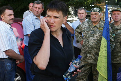 Надежду Савченко гранатой Владимира Путина, которую бросили в Украину Надежду Савченко гранатой Владимира Путина, которую бросили в Украину