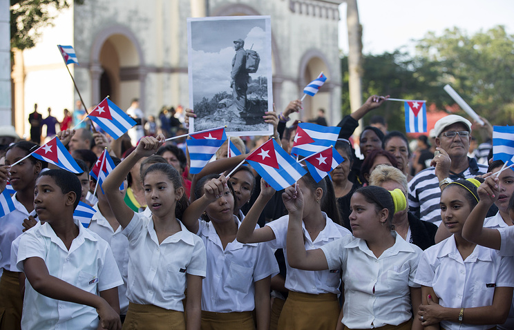 На Кубе в провинции Ольгин состоялась церемония прощания с Фиделем Кастро