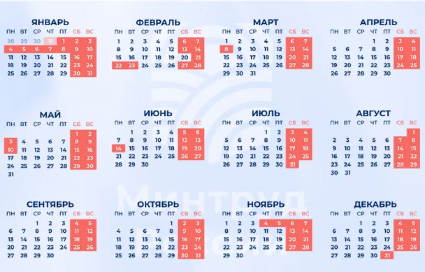 Минтруд назвал, когда россияне будут отдыхать в 2027 году: новогодние каникулы растянутся на 11 дней?