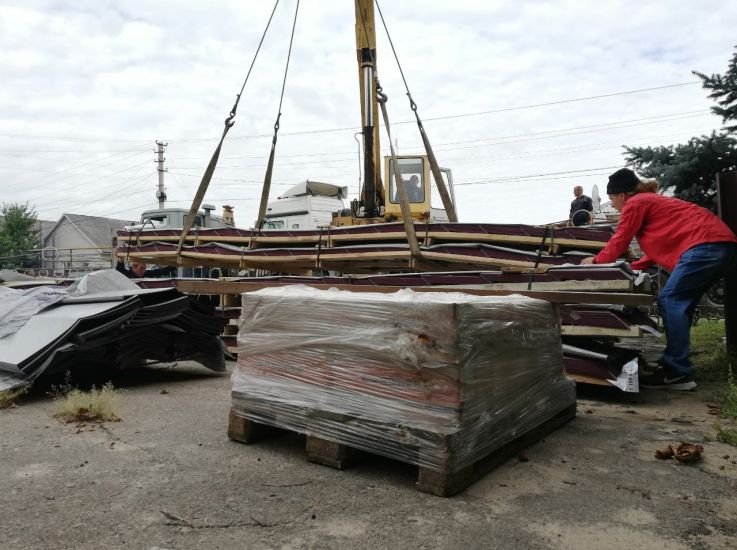 Астраханские стройматериалы привезли в Кременской район ЛНР, чтобы  восстановить разрушенные объекты