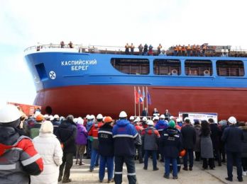 Астраханская область вновь построила крупный корабль