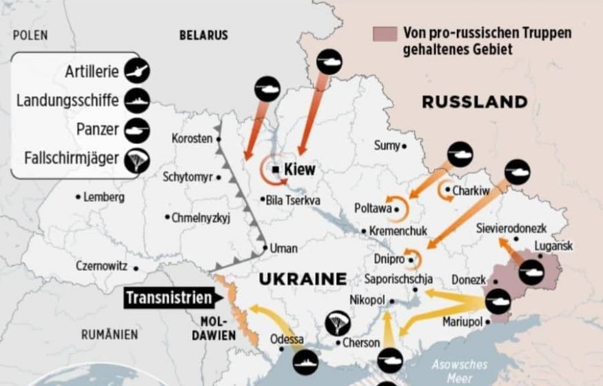 Bild представила план военного «вторжения» России на Украину