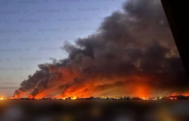 Удар возмездия? Киев погряз в огне, трудно дышать, слышны взрывы