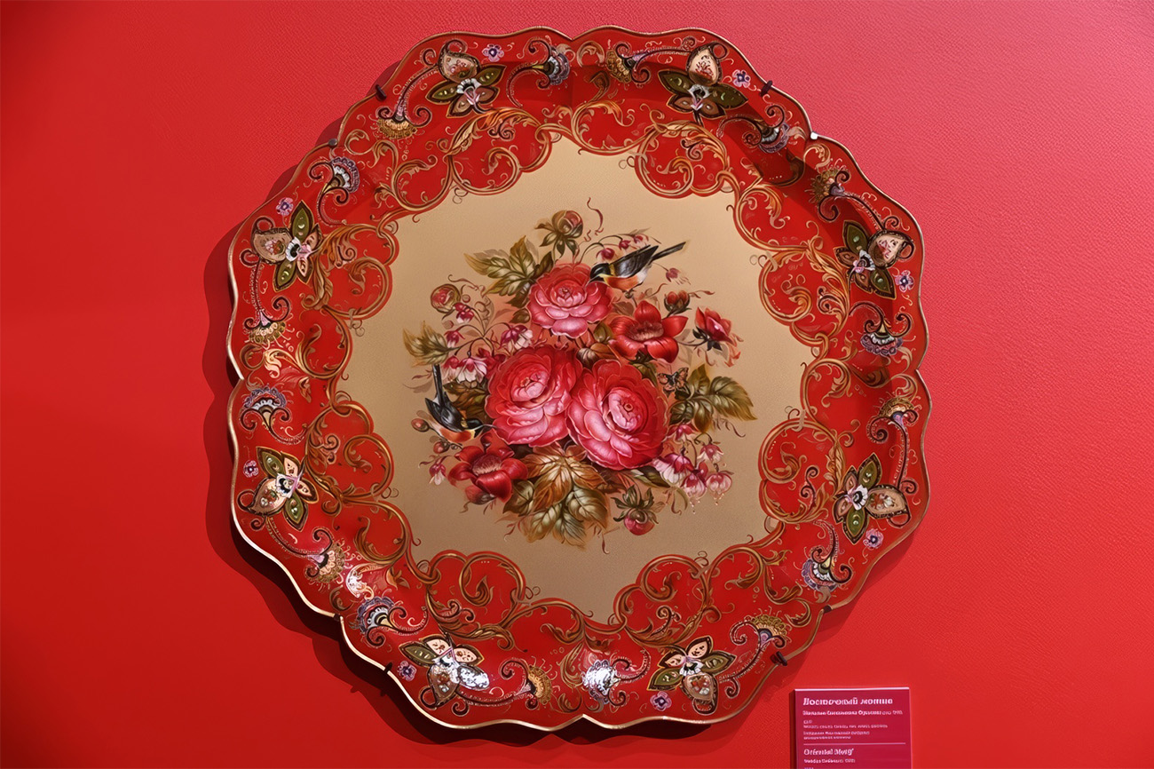 Восточный мотив. Наталья Евгеньевна Фролова. 2017 Металл, масло, поросписи