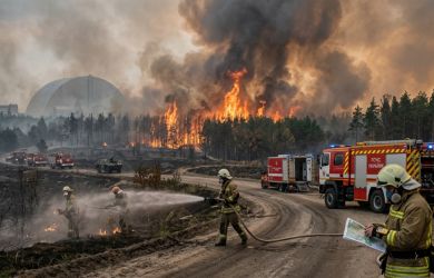 Чернобыль в огне. 1100 га леса пылают в зоне отчуждения — что нас ждёт? Новый выброс радиации?