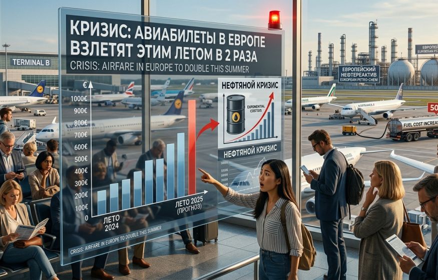 Лето без Европы? Авиабилеты взлетят в 2 раза этим летом из-за нефтяного кризиса. Сколько он продлится?
