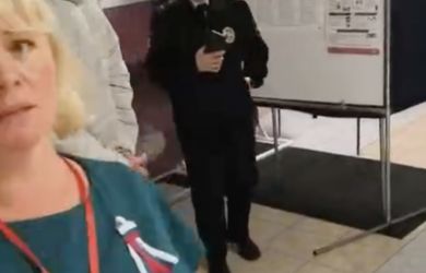 «На руках остались следы применения силы и царапины»: в Питере председатель ТИК силой вытолкала наблюдательницу