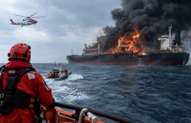В Черном море на борту грузового судна произошел пожар, есть погибшие