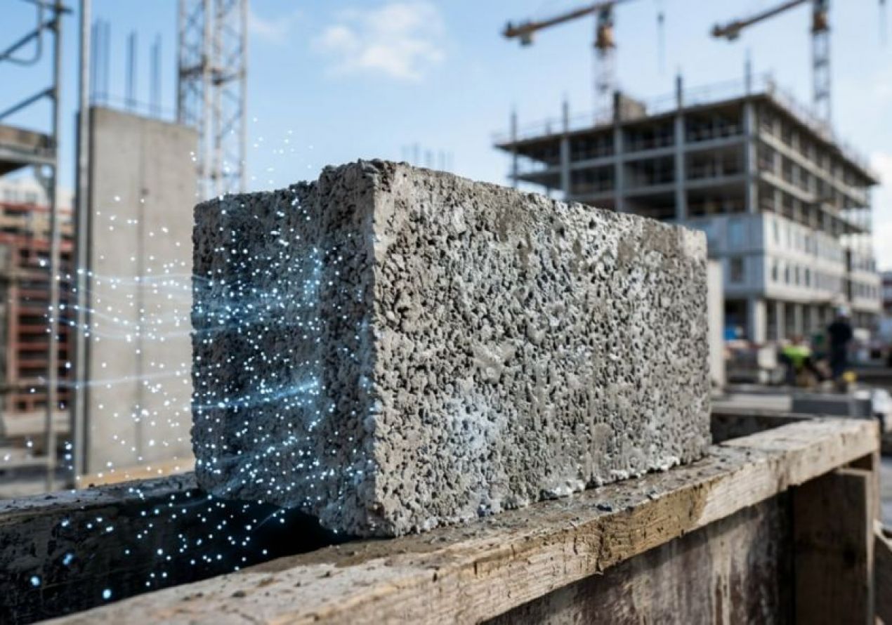 Создан новый строительный материал, который поглощает CO₂ из воздуха