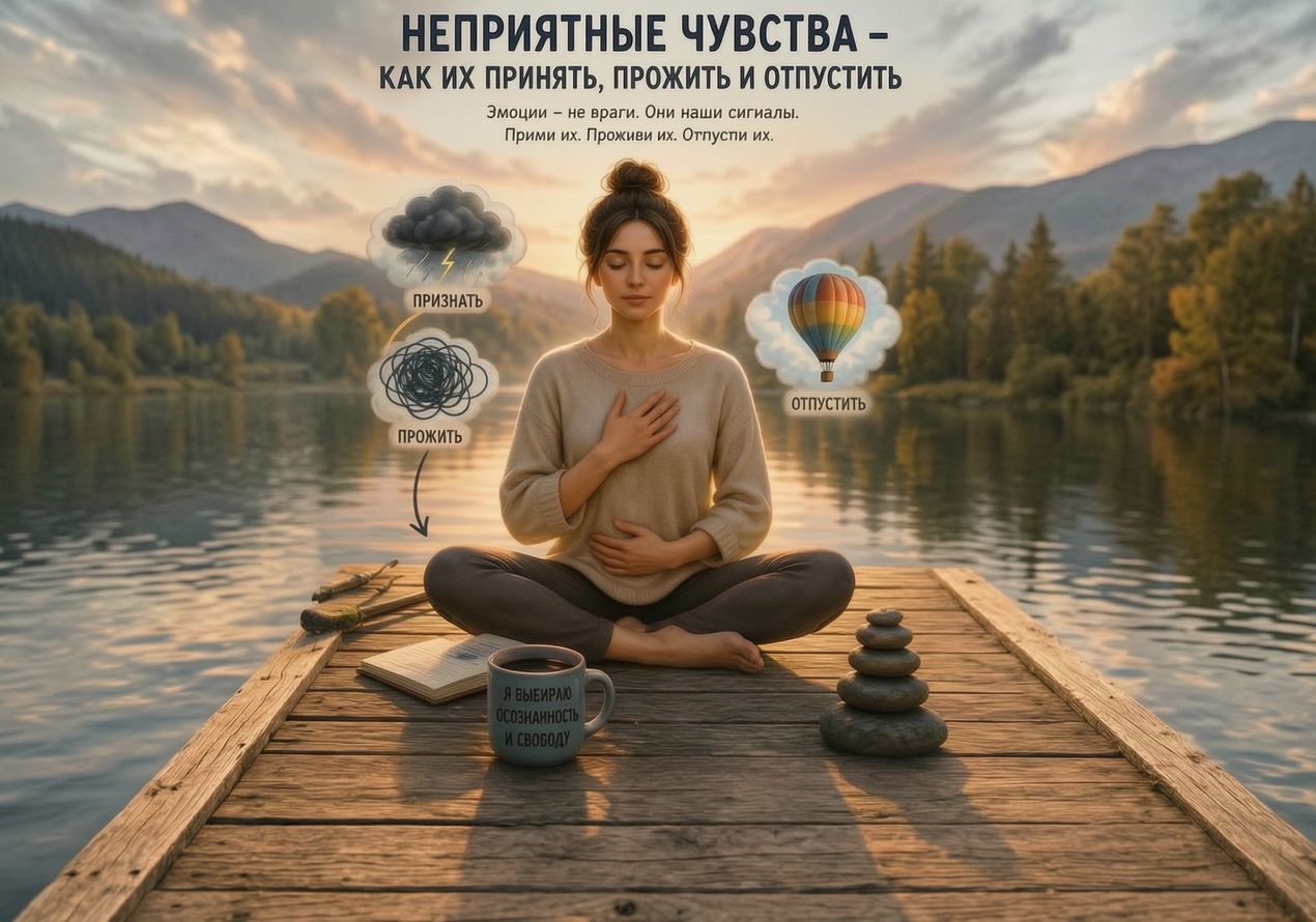 Неприятные чувства – как их принять, прожить и отпустить