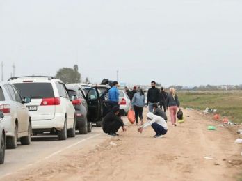 В  Астраханской области на границе с Казахстаном  развернут пункт мобилизации с выдачей повесток